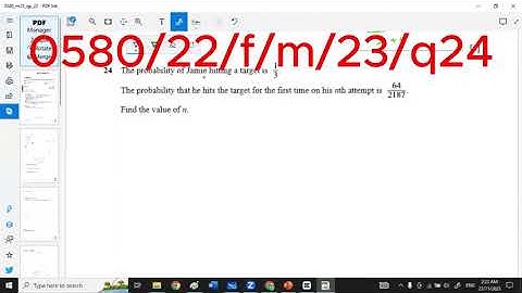 The probability hits the target on his nth attempt is 64/2187. Find the value of n.