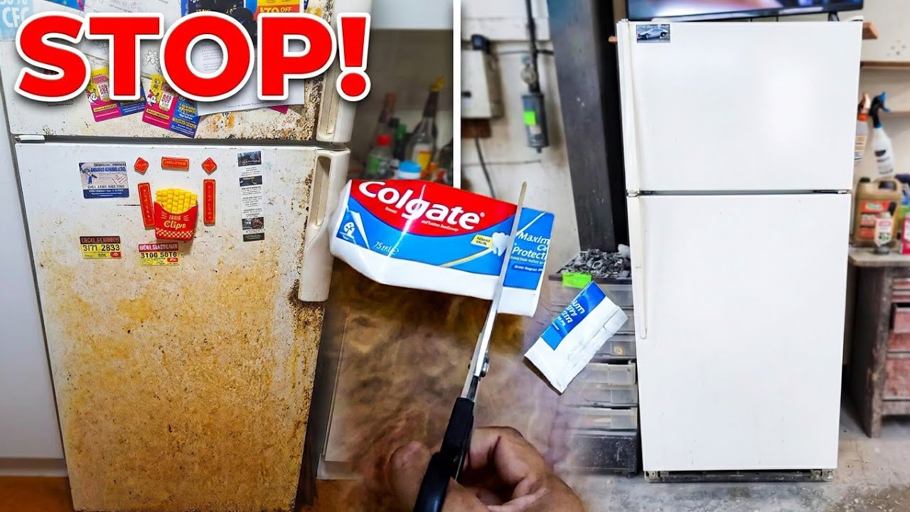 Don't Throw Away Old Toothpaste! It Fixes Your Fridge and Iron - YouTube