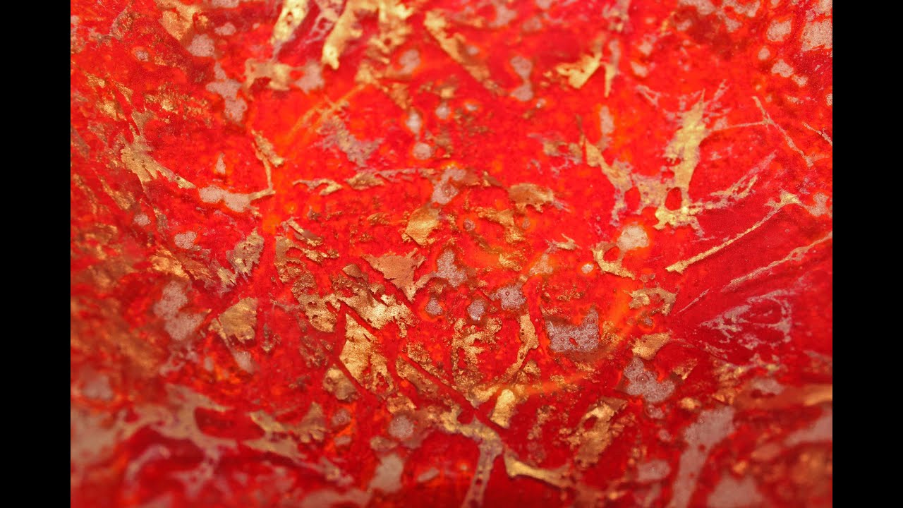 Mica embedded in frit - a fused glass experiment (the mica was dry when I removed the plastic wrap)
