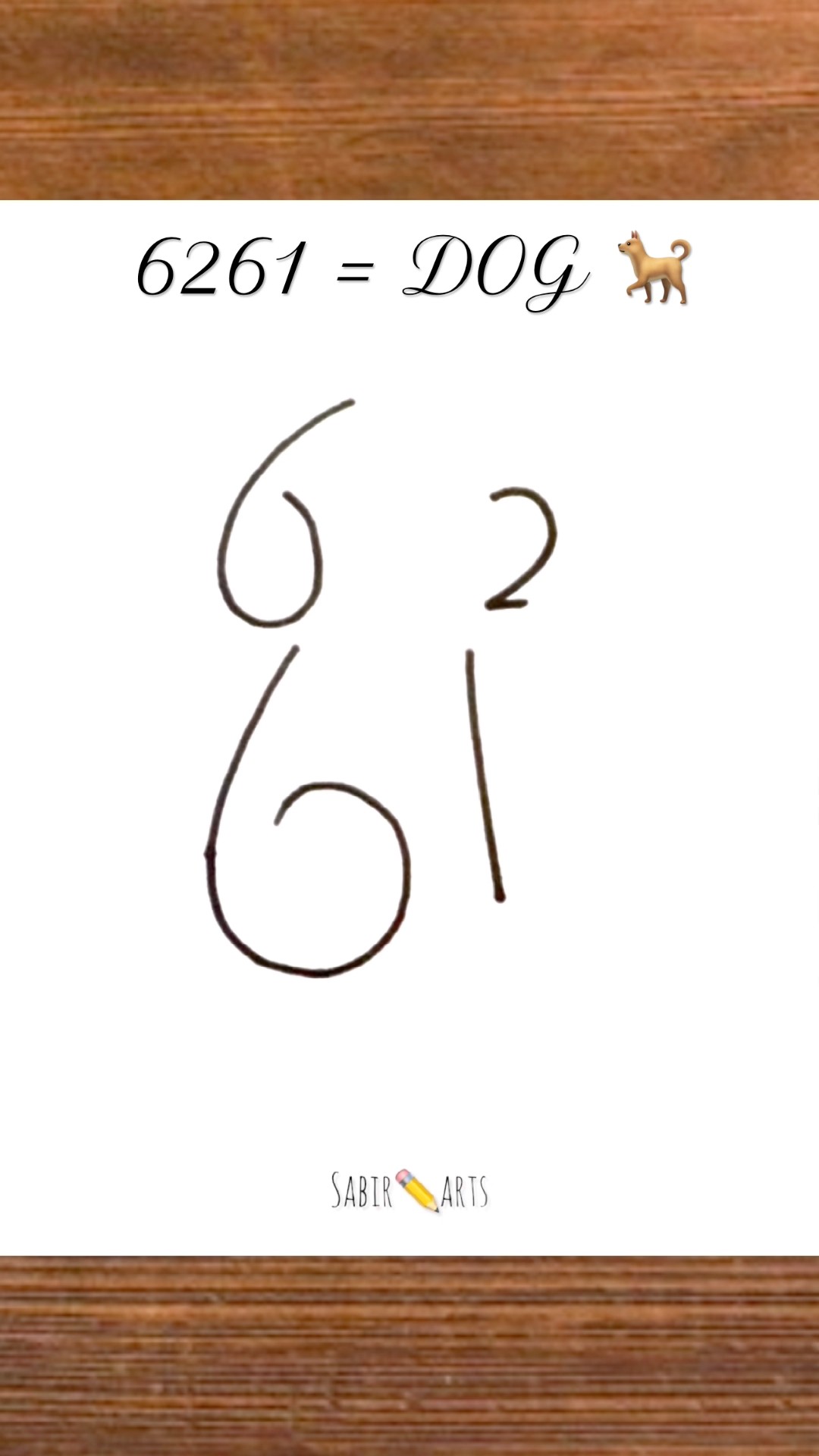 How to draw dog with 6261 | Simple cute drawing tutorial | Easy
