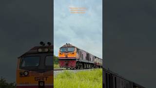 Passenger trains by GE locomotive, Thailand 2o25. #train #rotfaithai #railway #travel #trackside