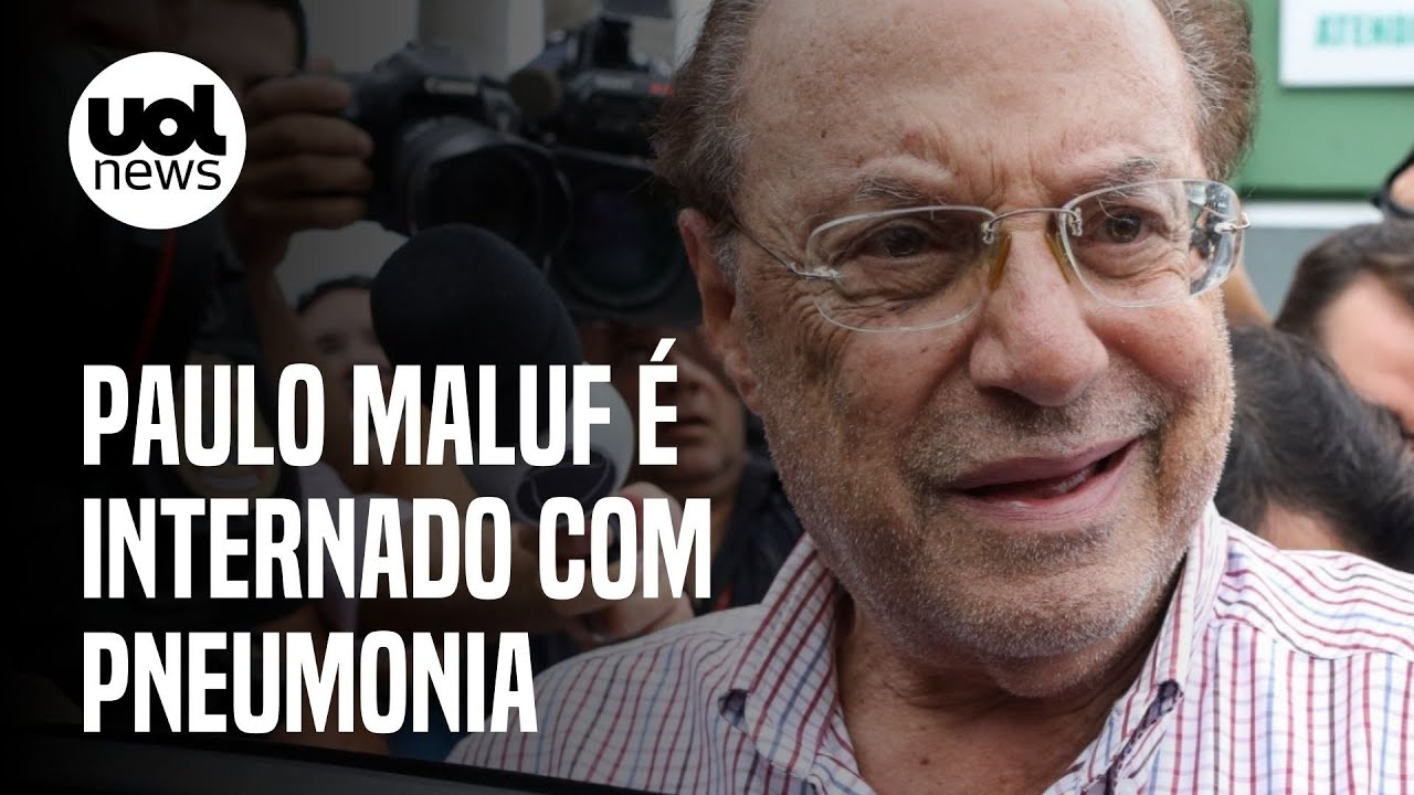 Paulo Maluf é internado em São Paulo com pneumonia - YouTube