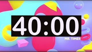 40 Minute Countdown Timer with for Kids, Classroom, Children, Dance, Study, Play! - YouTube