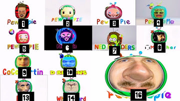 All MEGA Pewdiepie Cocomelon Intro Meme (Preview 2 V16 Effects) In G Major