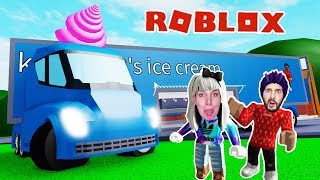 Roblox: DER RIESEN EIS LKW! - Nina & Kaan sind Multimillionäre durch Eisverkauf - Ice Cream Van screenshot 1