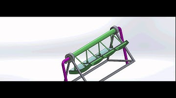 Solidworks motion study | solar collectors | 3D modeling |