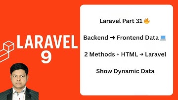 Part 31 | Display Data From Backend to Frontend | 2 Easy Methods + HTML to Laravel | Portfolio