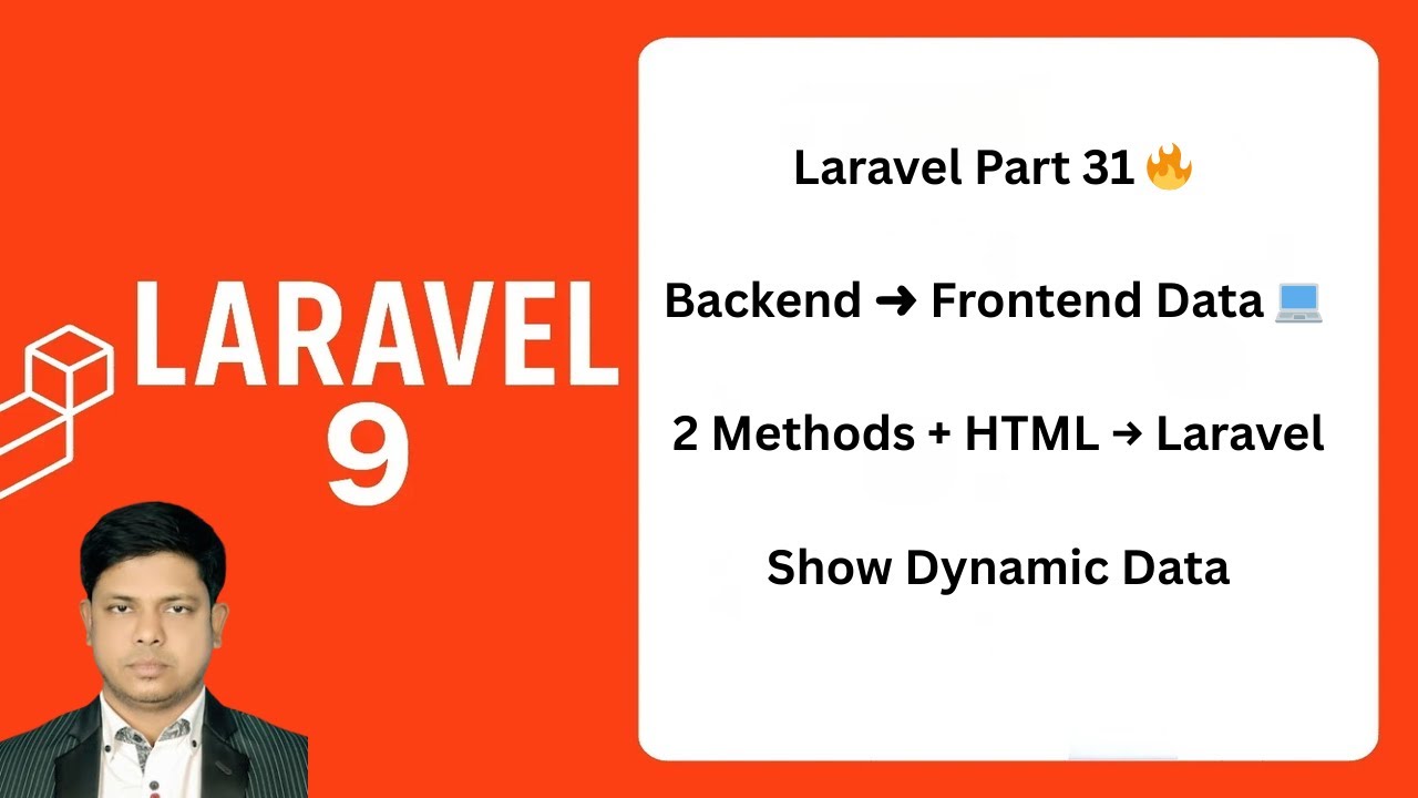 Part 31 | Display Data From Backend to Frontend | 2 Easy Methods + HTML ...