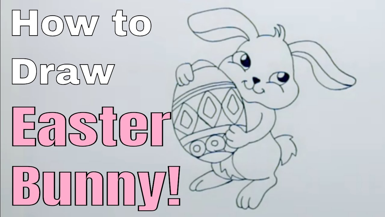 How to Draw the EASTER BUNNY Easy - YouTube