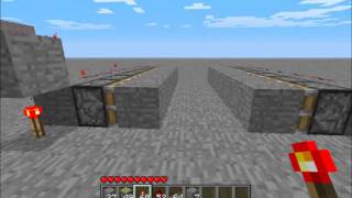 Minecraft Tutorial: Drawbridge Trap (1.7.3)