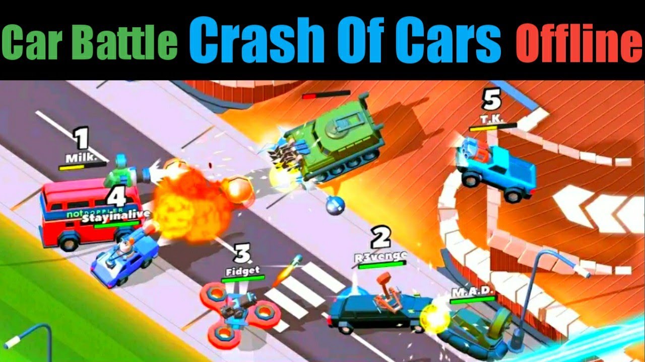 Car Battle Android Game Crash Of Cars Multiplayer