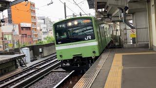 【4K】大和路線 201系 普通JR難波行き 今宮駅到着から発車まで