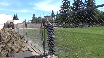 Temporary Fence Install