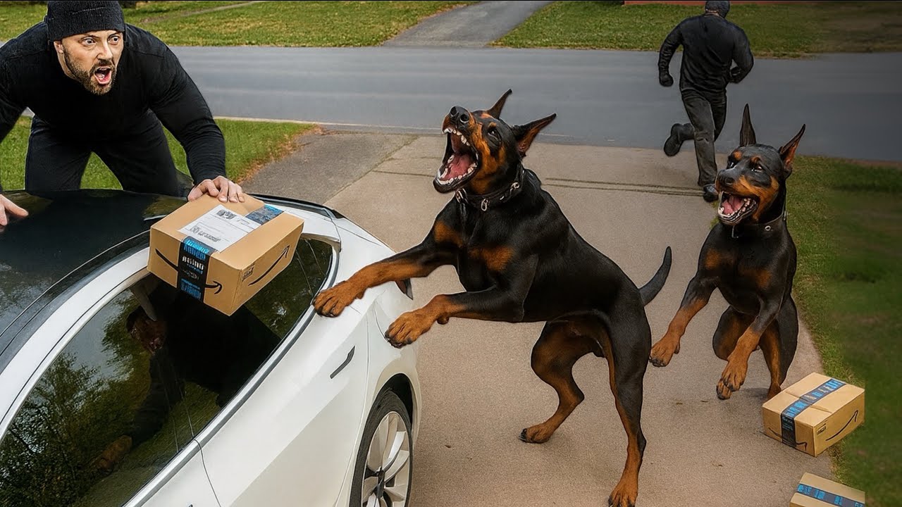 Когда воры связываются не с той сторожевой собакой...