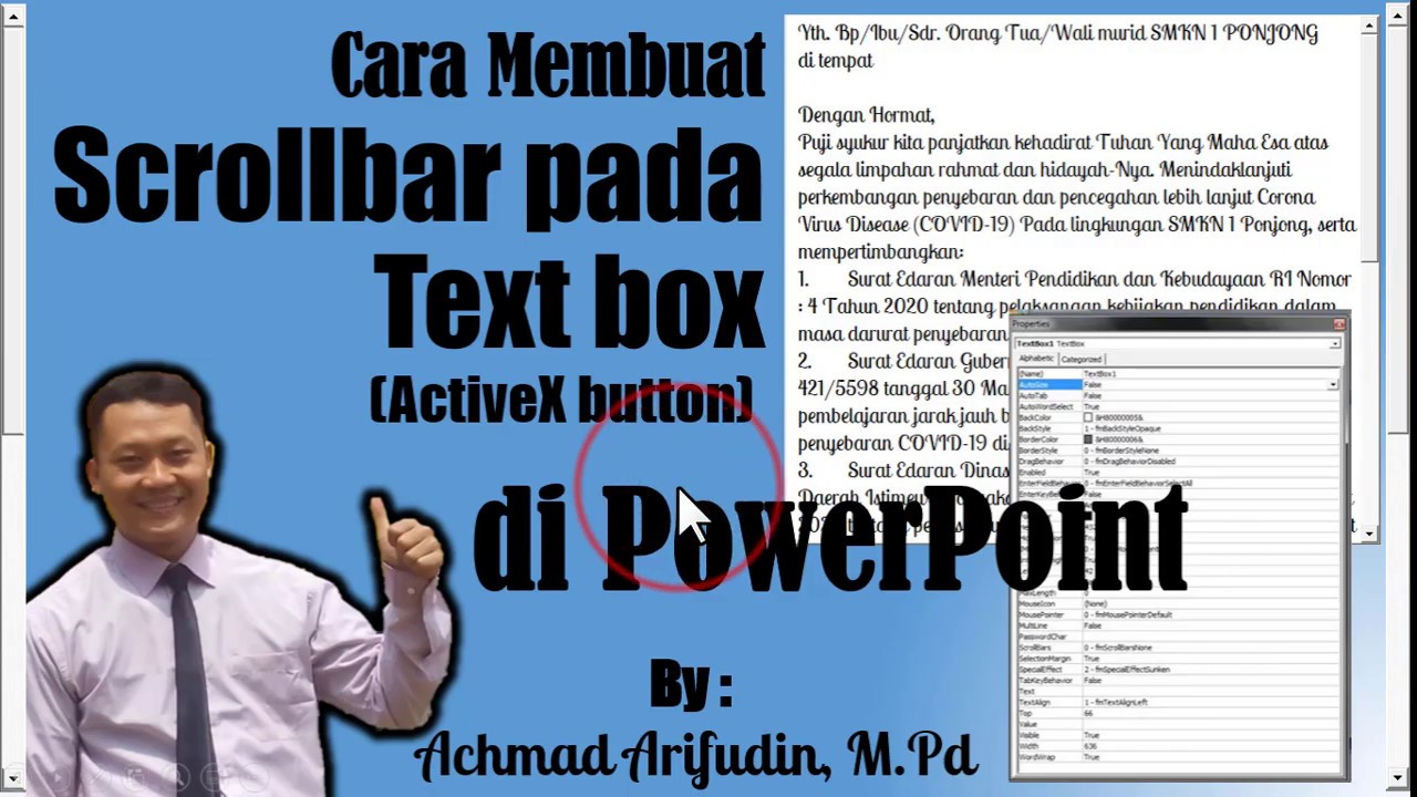 Powerpoint Scroll Bar Cara Membuat dan Mengaktifkan Scroll Bar pada Text Box di PowerPoint ...