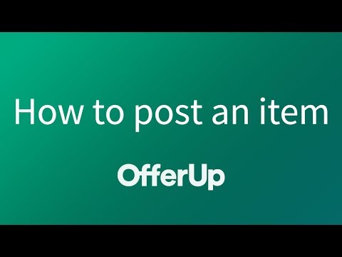 Como postar um item para vender no OfferUp
