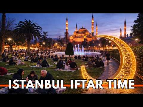 ISTANBUL TURKEY 2026 4K WALKING TOUR | Sultanahmet Iftar Time (Ramadan Lights + Crowd Vibes)
