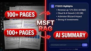 Build a Microsoft Annual Reports RAG Chatbot in Python | Semantic Search + AI Financial Assistant