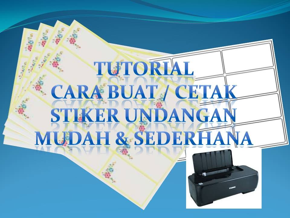 TUTORIAL LABEL STIKER  UNDANGAN YouTube