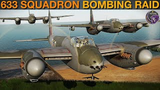 633 Squadron(1964): Canyon Run To Destroy Rocket Fuel Factory | DCS Reenactment Mission