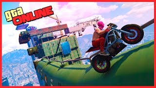 АДСКИЙ СКИЛЛ ТЕСТ НА БЫСТРОМ МОТОЦИКЛЕ ПО САМОЙ ОПАСНОЙ ТРОПЕ В GTA 5 ONLINE ( SKILL TEST )