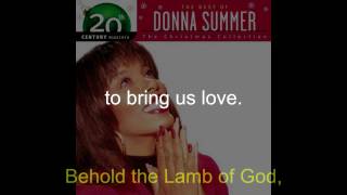 Donna Summer - Lamb of God LYRICS - Remastered &quot;Christmas Spirit&quot; 1994/2005