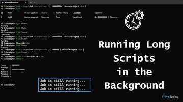 How To Free Up PowerShell While Running Long Scripts