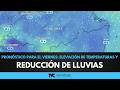 Pronóstico para el viernes: Elevación de temperaturas y reducción de lluvias