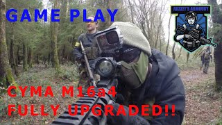 Upgraded Cyma M16 Game play - Using 0.4g BBs!