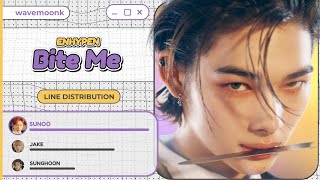 Enhypen - Bite Me Line Distribution
