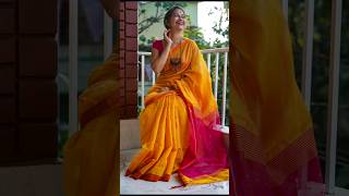 Saraswati Puja Special Bengali Saree Designs part 2💛 #saree #blouse #saraswatipuja #shortsfeed