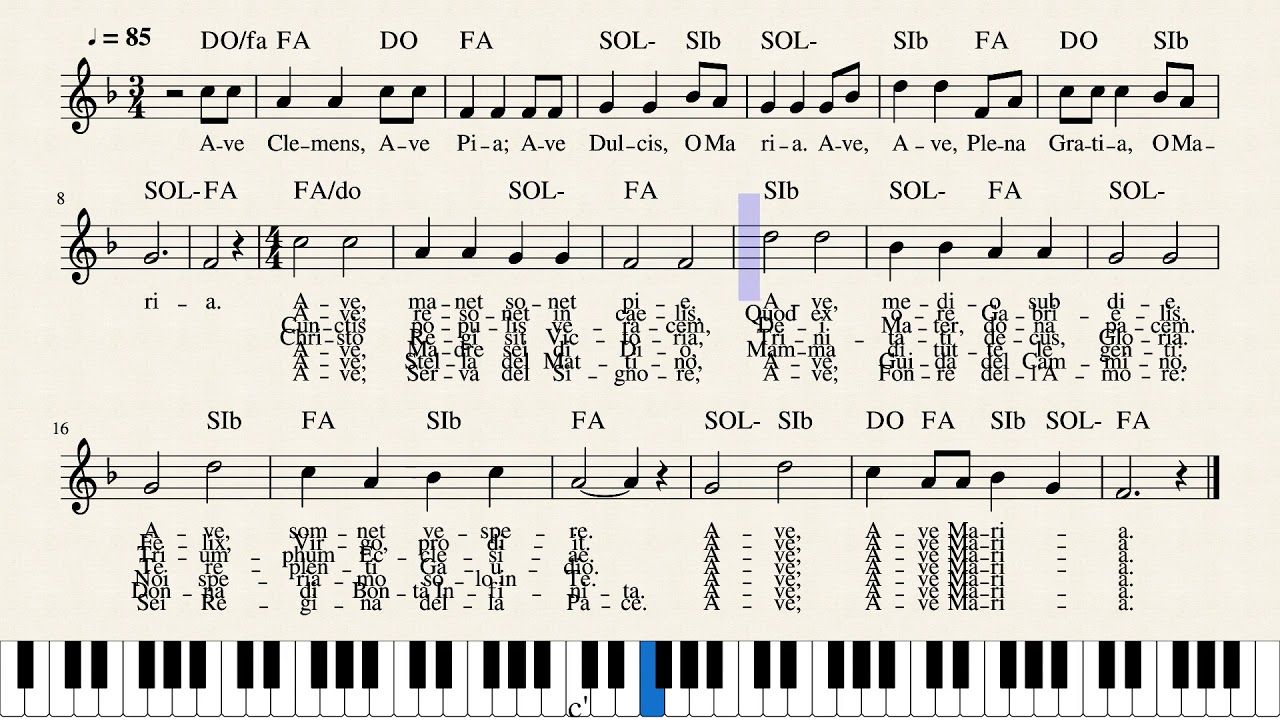 ave maria di nazareth Accordi - Chordify