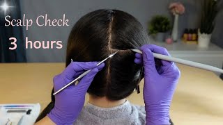 Most Relaxing Scalp Check Compilation: 3 Hours for Deep Sleep (No Talking)