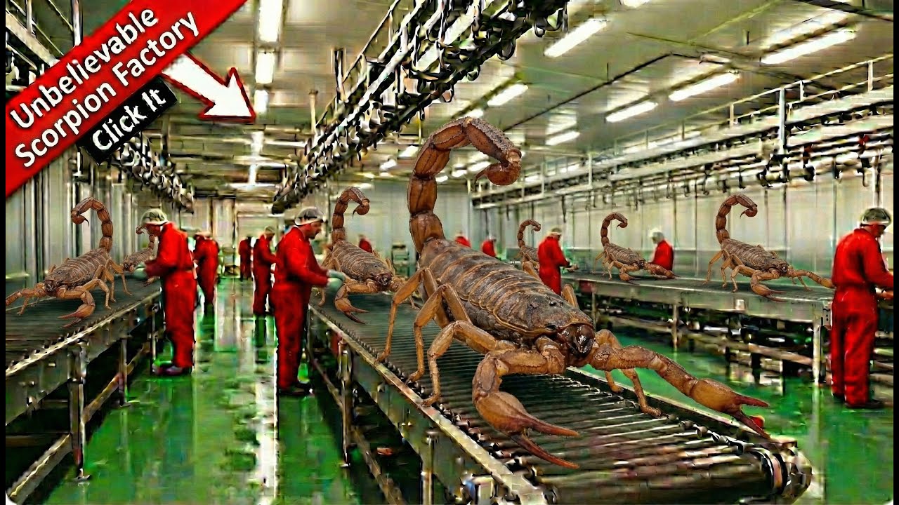 Inside a Scorpion Factory: How Venom is Made in the World’s Largest Factory ( Full Process )