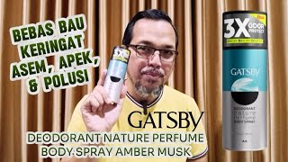 Perfume for those who sweat | GATSBY Deodorant Nature Body Spray | Eliminates sour, musty, and po...
