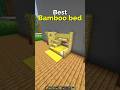 How to Make the Best Bamboo Bed Design in Minecraft – Easy | CupSapling #minecraft #shorts #bed