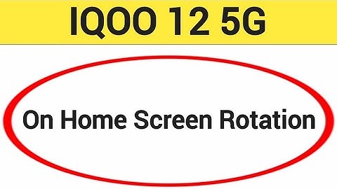 How to turn on home screen rotation IQOO Neo 9 Pro, home screen auto rotation on off kaise Karen