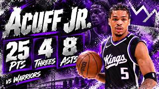 Darius Acuff Jr 25 pts 4 threes 8 asts vs Warriors 2026 Preseason