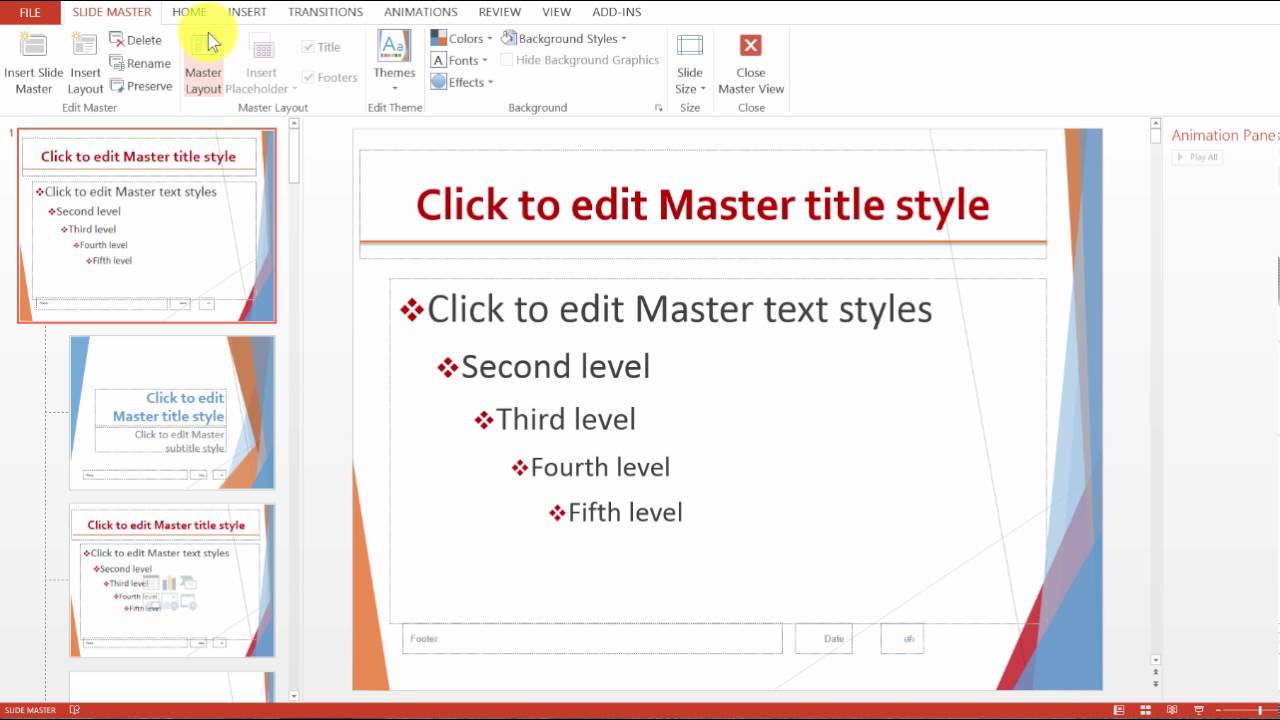 powerpoint copy slide master