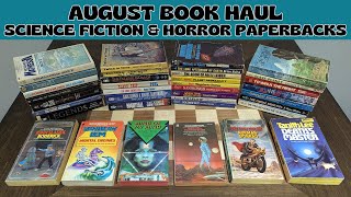 August 2025 Book Haul [Science Fiction & Horror Paperbacks]