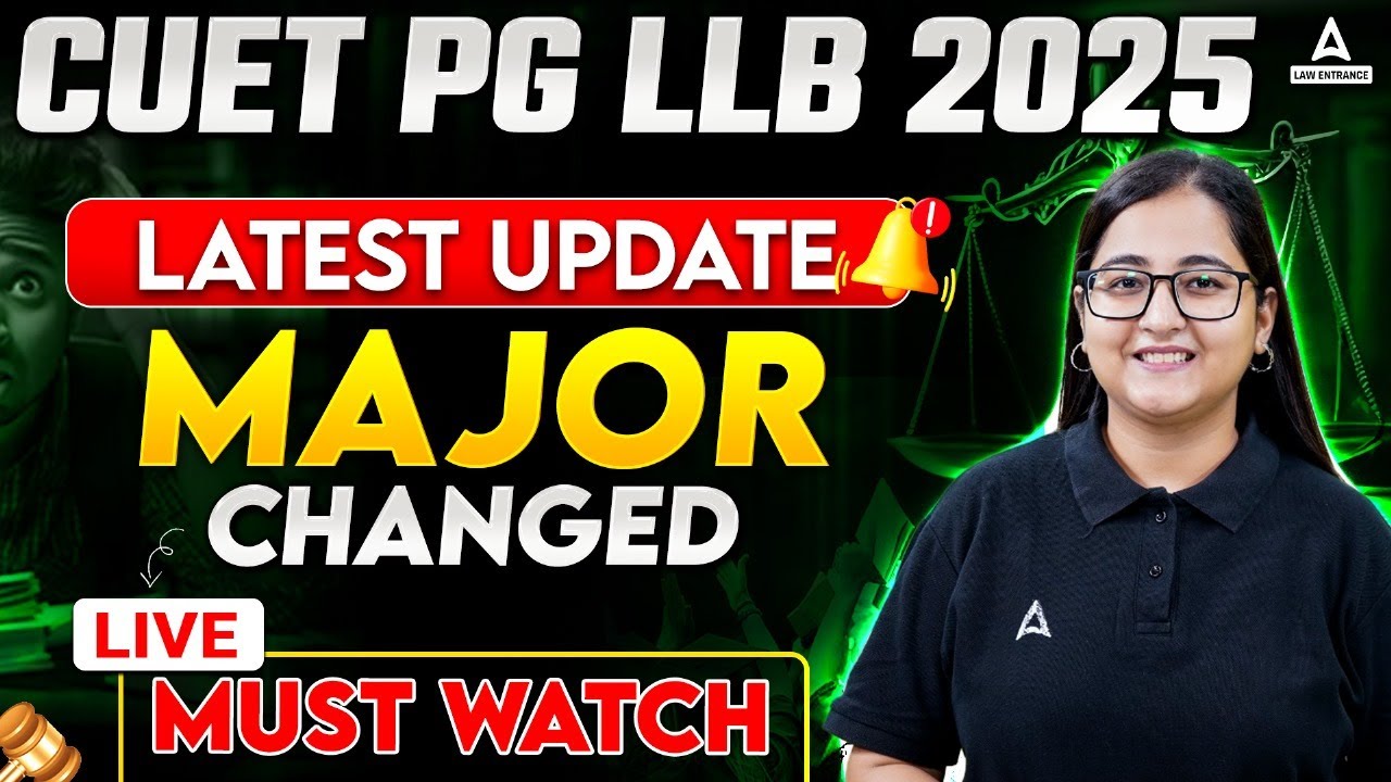 CUET PG LLB 2025 Major changes 😱 Latest Update On CUET LLB 2025 by NTA ...