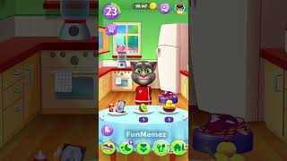 My Talking Tom Gameplay 😹 Funniest Moments Ever! 😂 #shorts - Part 136