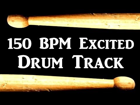 excited-rock---150-bpm-drum-track---drum-beat-for-bass-guitar-backing-#387