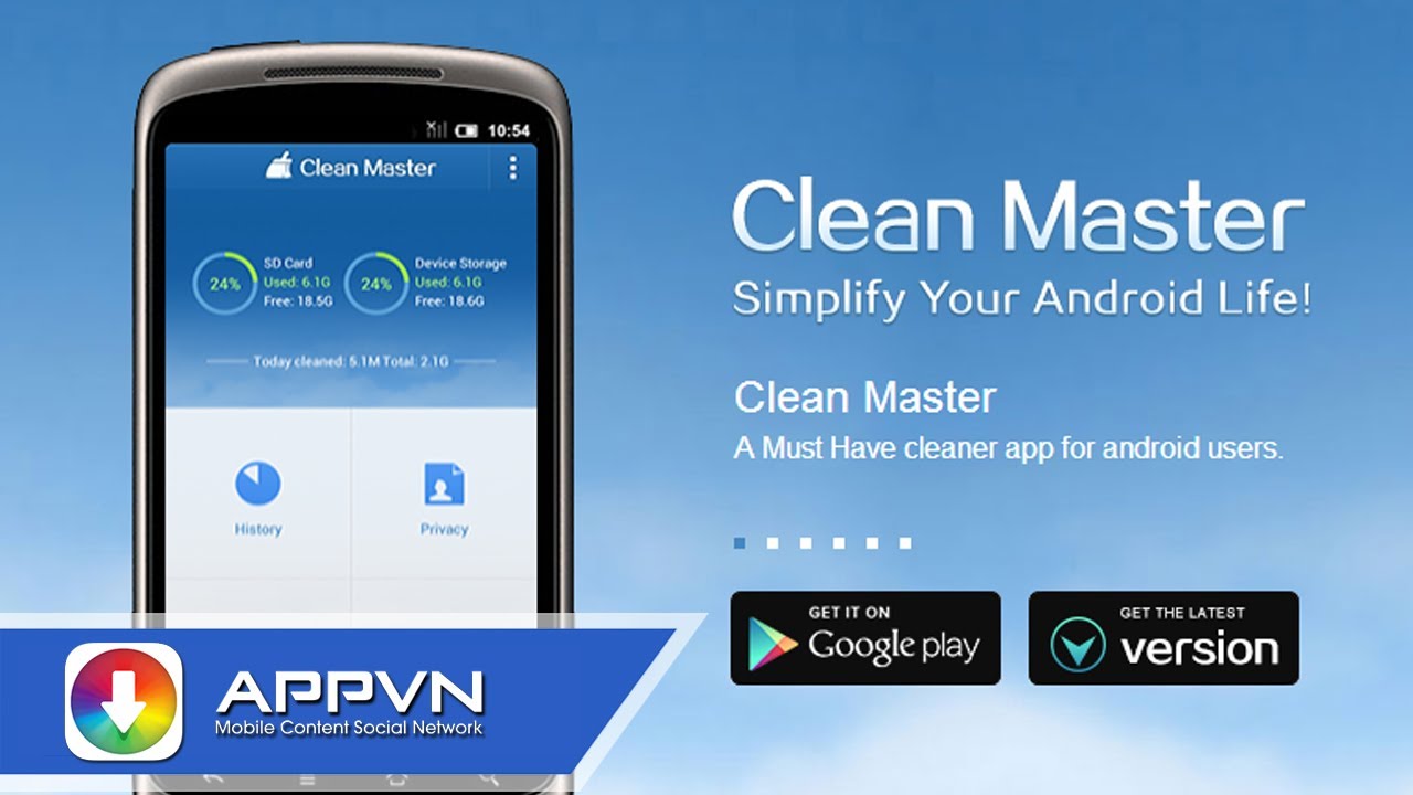[Android App] Clean Master – dọn rác toàn diện – AppStoreVn