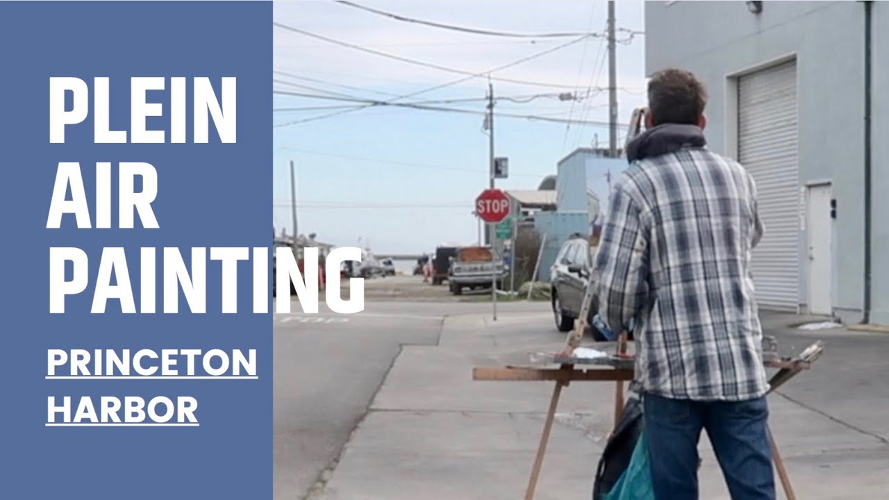 PLEIN AIR oil painting SIMPLIFYING a complicated scene