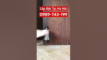 Mẹo Hay Để Giữ Cố Định Cánh Cửa Ngăn Gió Va Đập Dẫn Tới Hỏng Cửa - Chốt Hãm Cửa Đạp Chân #tiệních