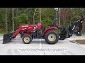 YANMAR YT tractor | Backhoe removal and re-installation