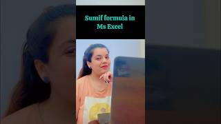 Sumif formula in Ms Excel #revavig #msexcel #excel #tricksandtips #tricks #computer #computerskills