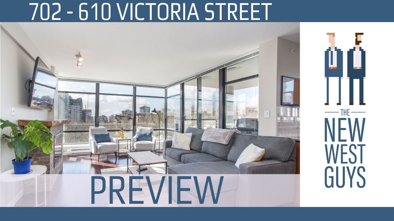 SOLD April 2022 | 2 Bedroom Condo for Sale in Downtown New West | 702 610 Victoria St