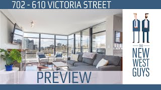 SOLD April 2022 2 Bedroom Condo for Sale in Downtown New West 702 610 Victoria St